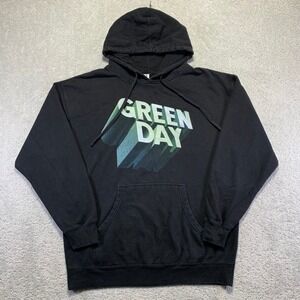 Green Day Hella Mega Tour 2021 Hoodie Xl Black Concert Tour Band Merch Graphic